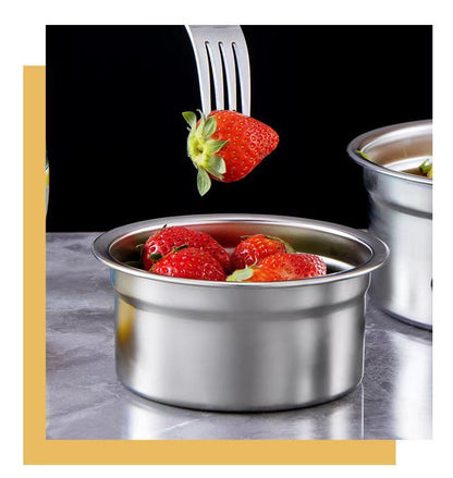 Premium Stainless Steel Food Storage Containers - 3-Piece Airtight Set