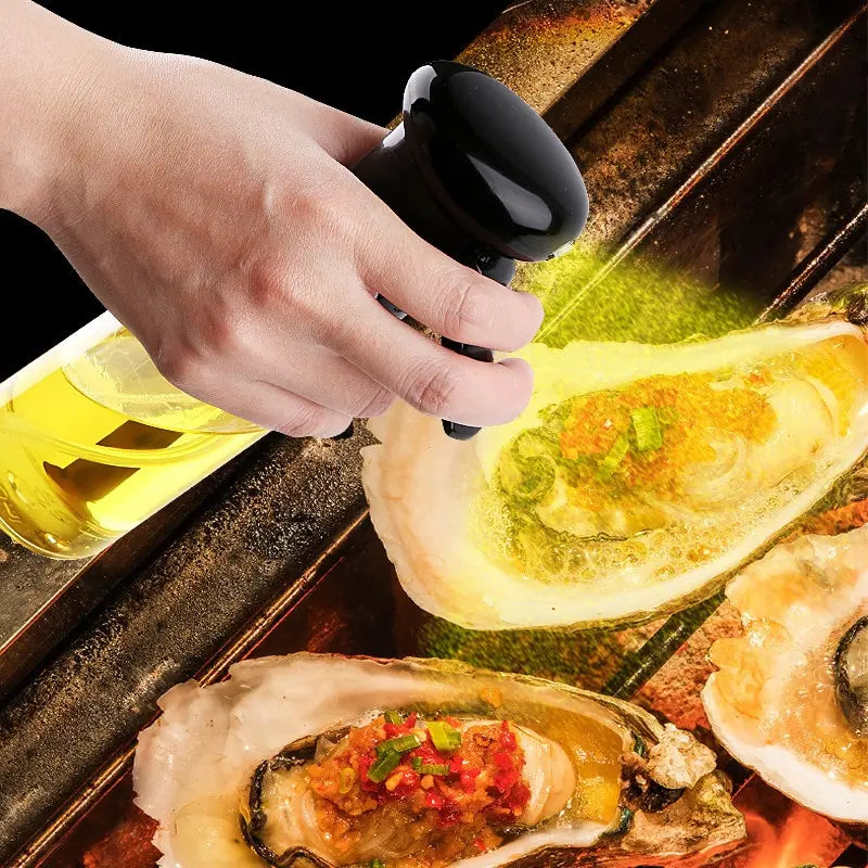 Premium Oil Spray Bottle - Mist Dispenser for Cooking, BBQ & Air Fryer