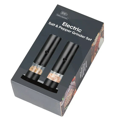 Rechargeable Electric Salt & Pepper Grinder - Adjustable Coarseness