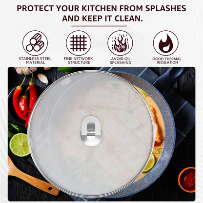 Stainless Steel Splatter Screen for Frying Pan (3-Piece Set)