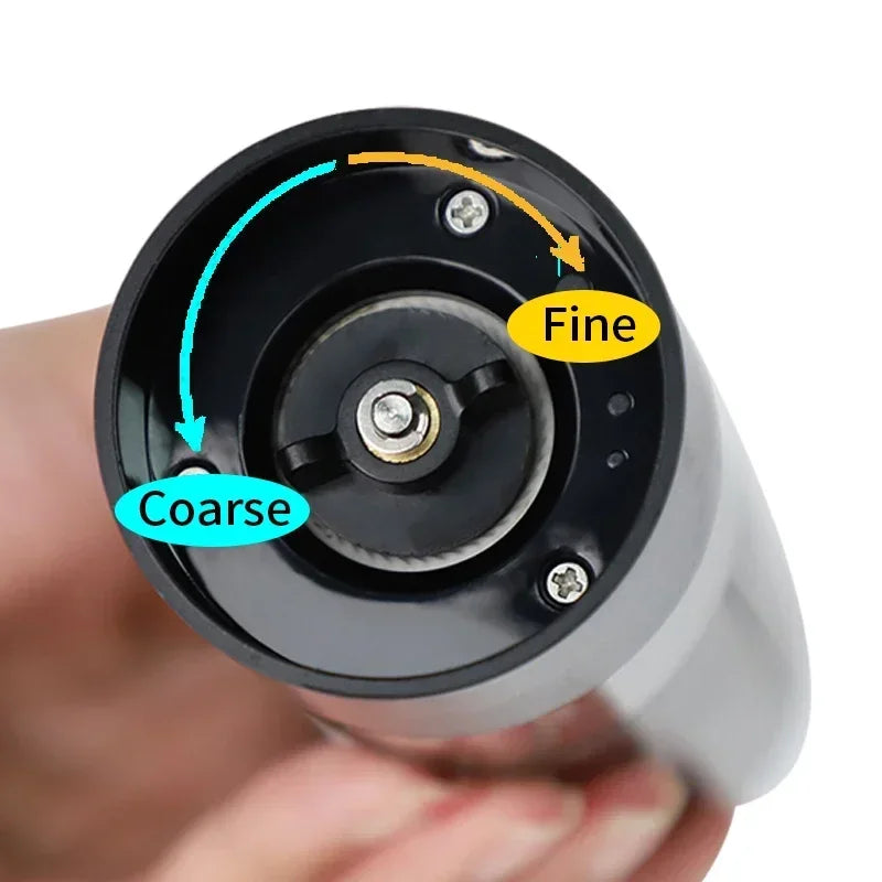 Rechargeable Electric Salt & Pepper Grinder - Adjustable Coarseness