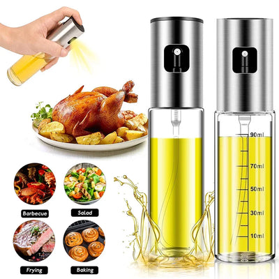 Premium Oil Spray Bottle - Mist Dispenser for Cooking, BBQ & Air Fryer