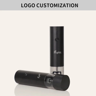 Rechargeable Electric Salt & Pepper Grinder - Adjustable Coarseness