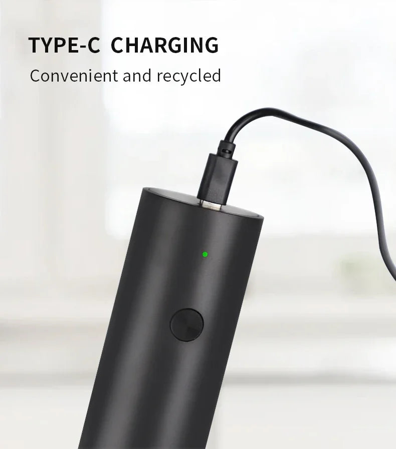 Rechargeable Electric Salt & Pepper Grinder - Adjustable Coarseness