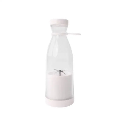 White water bottle with a cap on a white background